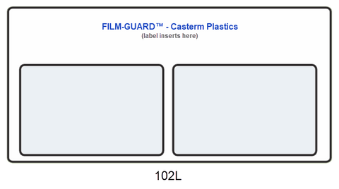 102L clear vinyl X-Ray mount - FILM-GUARD™ from CastermPlastics.com