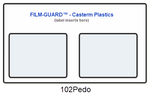 102Pedo clear vinyl X-Ray mount - FILM-GUARD from CastermPlastics.com