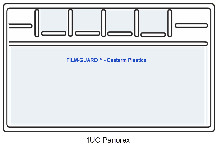 1UC-Panorex clear vinyl X-Ray mount - FILM-GUARD™ from CastermPlastics.com
