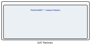 2UC-Panorex clear vinyl X-Ray mount - FILM-GUARD™ from CastermPlastics.com