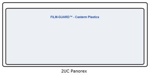 2UC-Panorex clear vinyl X-Ray mount - FILM-GUARD™ from CastermPlastics.com