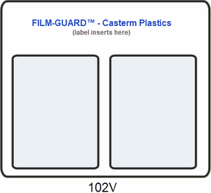 102V clear vinyl X-Ray mount - FILM-GUARD™ from CastermPlastics.com