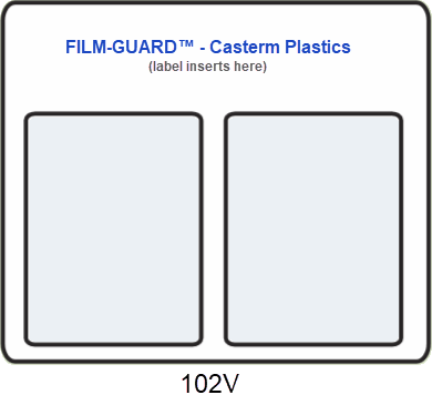 102V clear vinyl X-Ray mount - FILM-GUARD™ from CastermPlastics.com