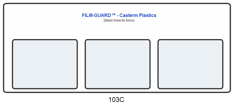 103C clear vinyl X-Ray mount - FILM-GUARD™ from CastermPlastics.com