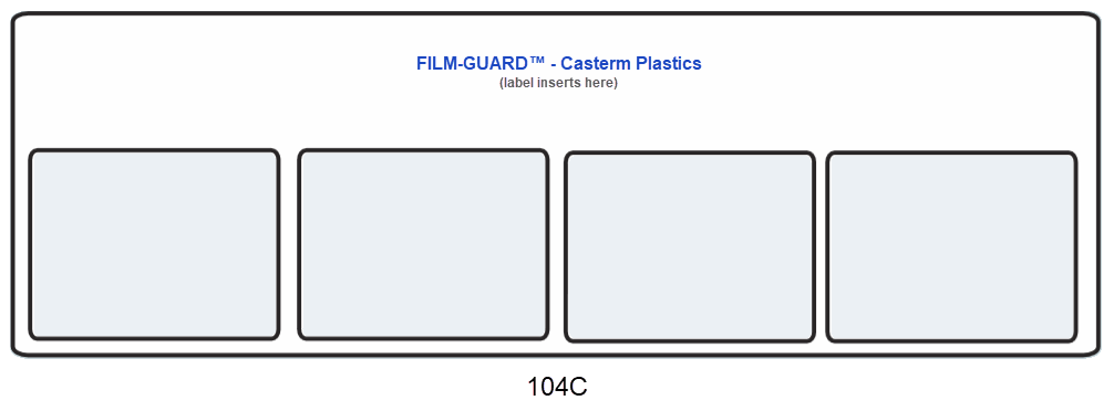 104C clear vinyl X-Ray mount - FILM-GUARD from CastermPlastics.com