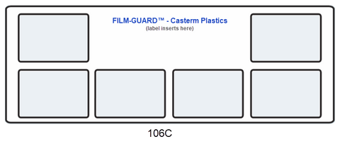 106C clear vinyl X-Ray mount - FILM-GUARD™ from CastermPlastics.com