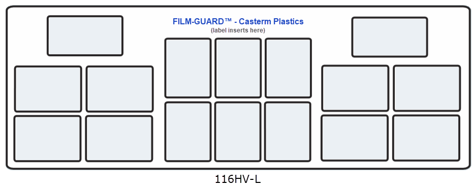 116HV-L clear vinyl X-Ray mount - FILM-GUARD™ from CastermPlastics.com