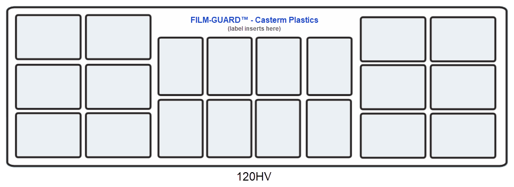 120HV clear vinyl X-Ray mount - FILM-GUARD™ from CastermPlastics.com