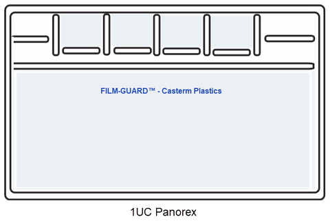 1UC-Panorex clear vinyl X-Ray mount - FILM-GUARD™ from CastermPlastics.com